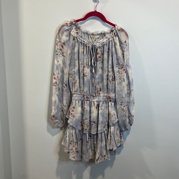 LoveShackFancy Popover Dress in Water Petals XS - Picture 3 of 6